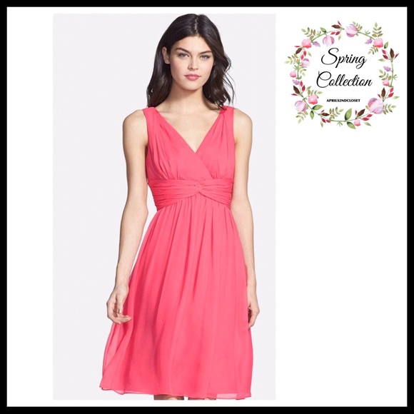 Donna Morgan Dresses & Skirts - DONNA MORGAN CHIFFON A-LINE SHORT DRESS A3C